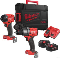 Milwaukee M18 FPP2A3-502X Fuel 4933480873 (шуруповерт, винтоверт, 2 АКБ, кейс)