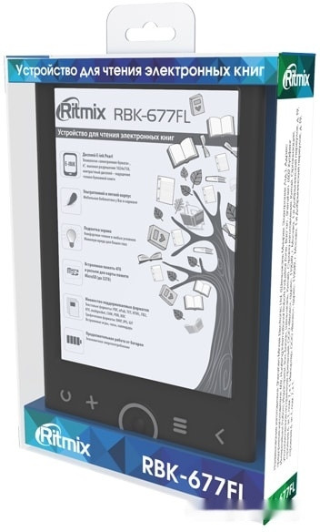 Электронная книга Ritmix RBK-677FL