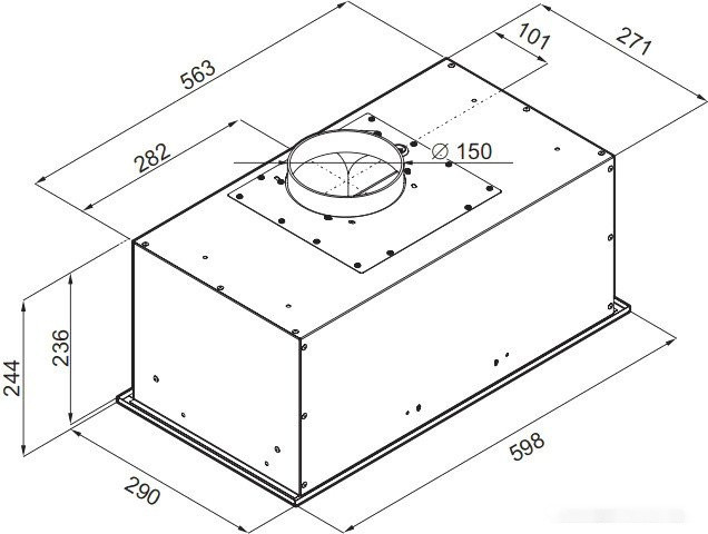 Вытяжка Maunfeld Crosby Power 60 (черный)