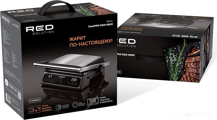 Электрогриль RED Solution SteakPro RGM-M809 Электрогриль RED Solution SteakPro RGM-M809