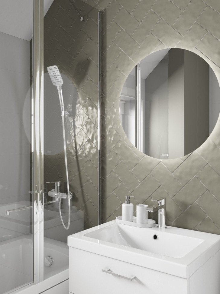 Смеситель Lauter Comfort 21YH40400 с душевым гарнитуром Ferro 64085