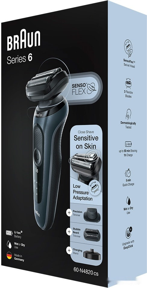 Электробритва мужская Braun Series 6 60-N4820cs Электробритва мужская Braun Series 6 60-N4820cs