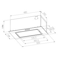 Вытяжка Meferi INBOX60WH Glass Ultra