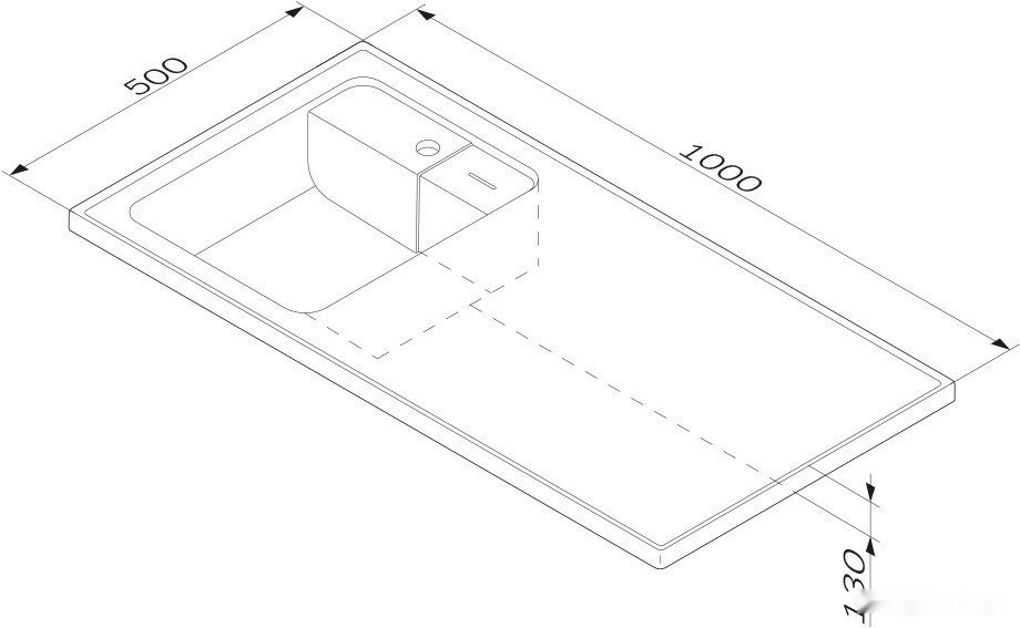 Умывальник Am.Pm X-Joy M85AWPL1001WG Умывальник Am.Pm X-Joy M85AWPL1001WG