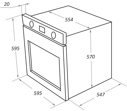 Духовой шкаф Maunfeld EOEF.766B2