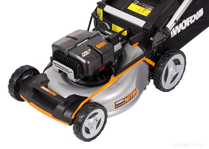 Газонокосилка Worx WG761E (с 4-мя АКБ) Газонокосилка Worx WG761E (с 4-мя АКБ)