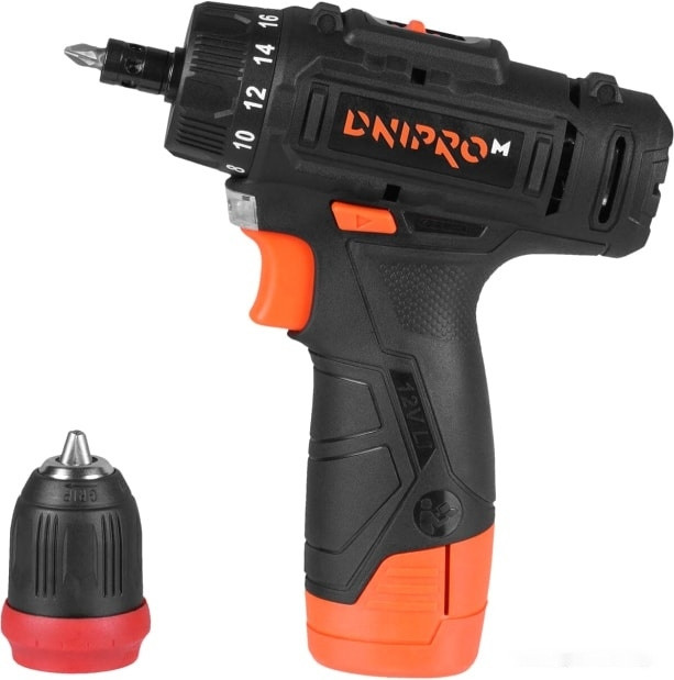 Дрель-шуруповерт Dnipro-M CD-121Q (c 2-мя АКБ, кейс)