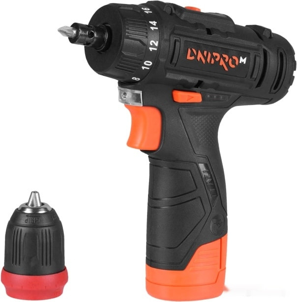 Дрель-шуруповерт Dnipro-M CD-121Q (c 2-мя АКБ, кейс)