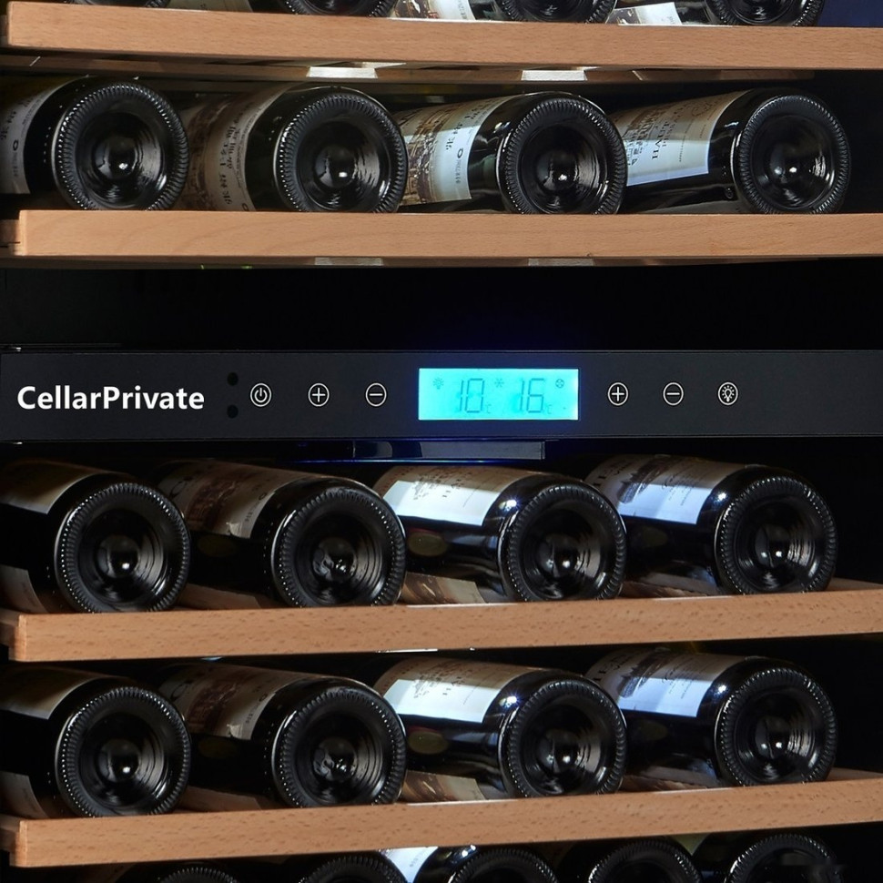 Винный шкаф Cellar Private CP043-2TBH со скрытой ручкой Винный шкаф Cellar Private CP043-2TBH со скрытой ручкой