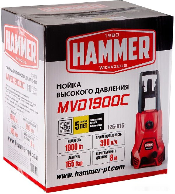 Мойка высокого давления Hammer MVD1900C