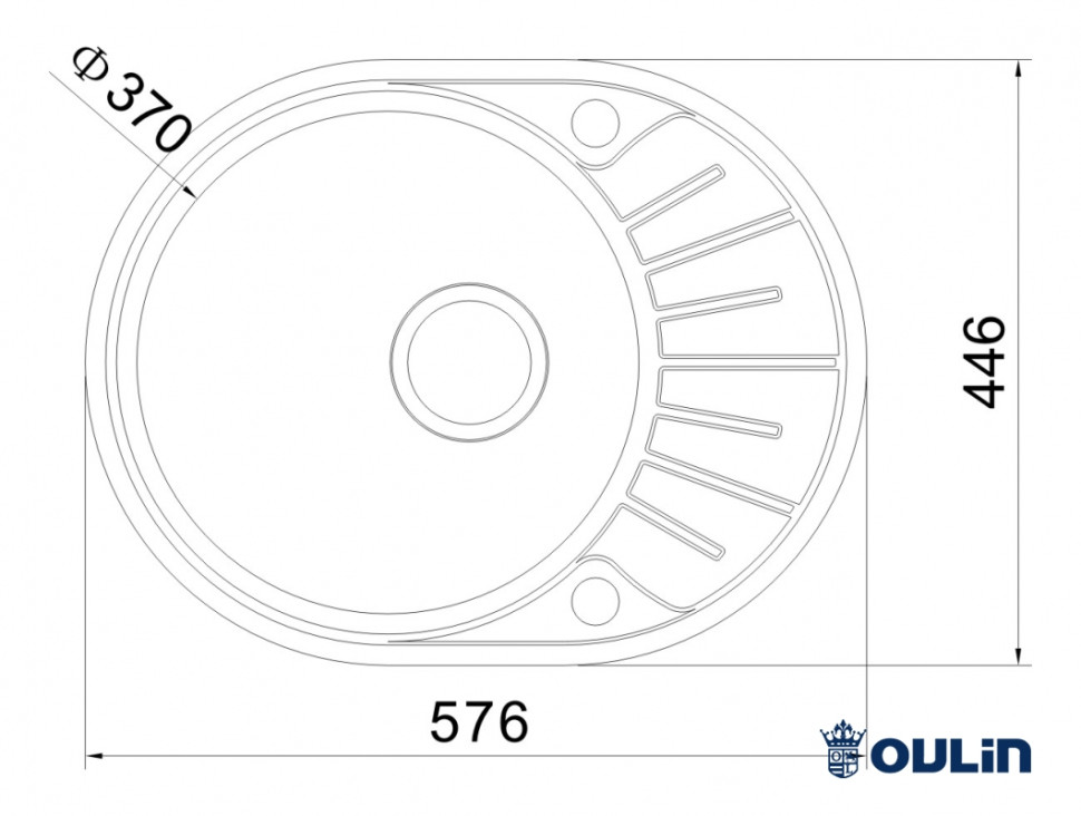 Кухонная мойка Oulin OL-R101