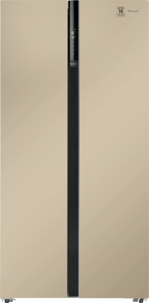 Холодильник side by side Weissgauff WSBS 600 BeG NoFrost Inverter