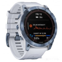 Умные часы Garmin Fenix 7X Sapphire Solar 51 мм (голубой минерал/белый камень)