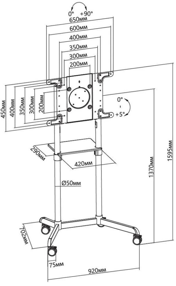 Кронштейн Cactus CS-ST1146WT Кронштейн Cactus CS-ST1146WT