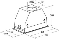 Вытяжка CATA GC Dual A 45 XGBK/D