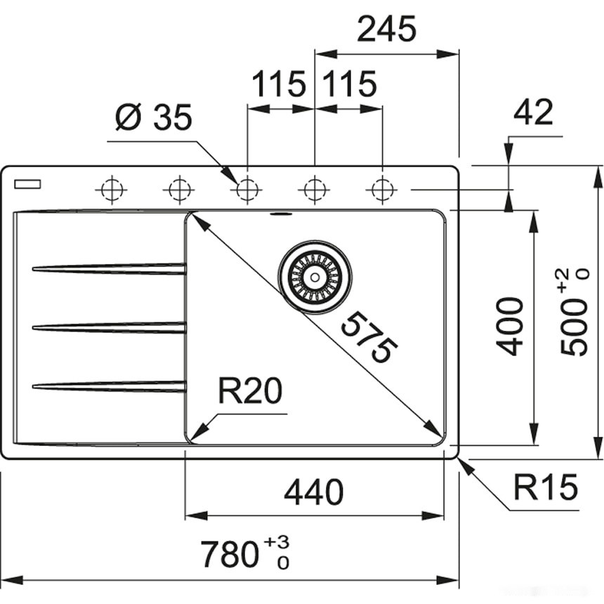 Кухонная мойка Franke Centro CNG 611/211-78 TL Fragranite 114.0639.726 (черный) Кухонная мойка Franke Centro CNG 611/211-78 TL Fragranite 114.0639.726 (черный)