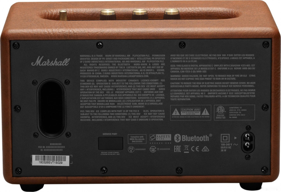 Портативная акустика Marshall Acton II Bluetooth (коричневый)