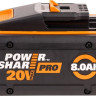 Аккумулятор для инструмента Worx WA3648 (20В/8 Ач) Аккумулятор для инструмента Worx WA3648 (20В/8 Ач)