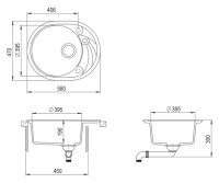 Кухонная мойка Teka Clave 45 S-TQ (графит)