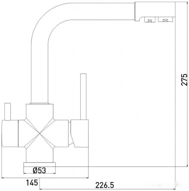 Смеситель Gross Aqua Ecolife 3120609MW