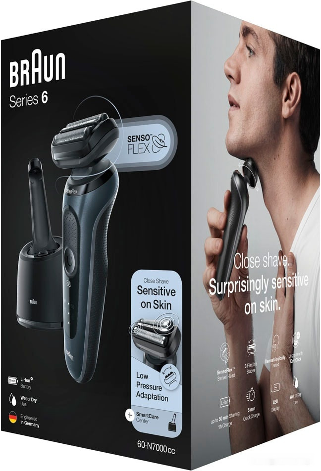 Электробритва мужская Braun Series 6 60-N7000cc Электробритва мужская Braun Series 6 60-N7000cc