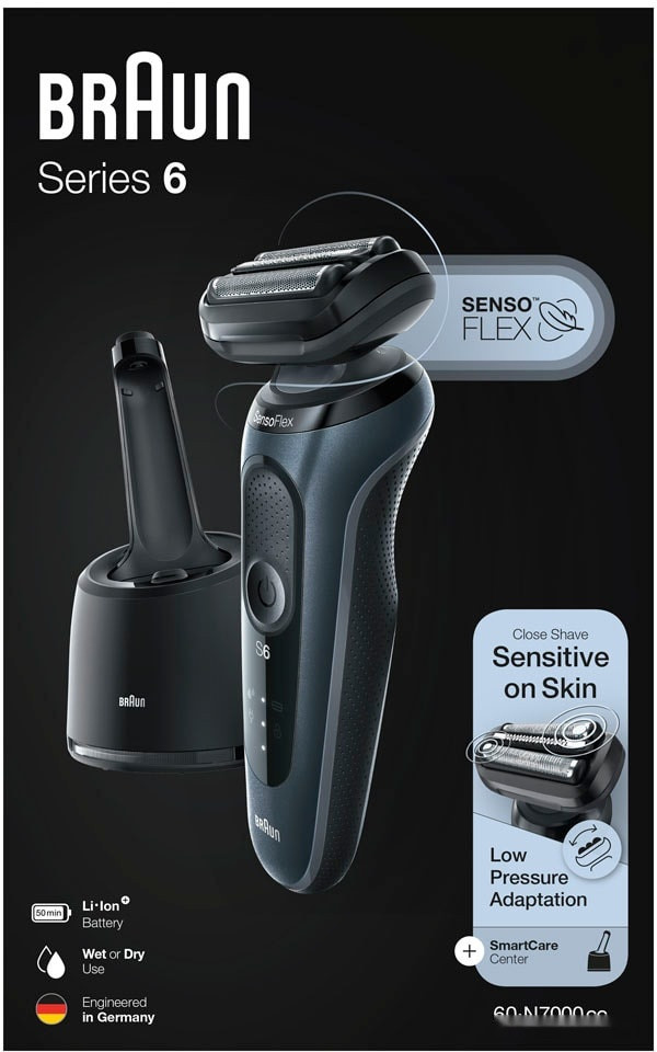 Электробритва мужская Braun Series 6 60-N7000cc Электробритва мужская Braun Series 6 60-N7000cc