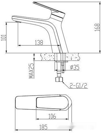 Смеситель ESKO Baku BK 26 Смеситель ESKO Baku BK 26