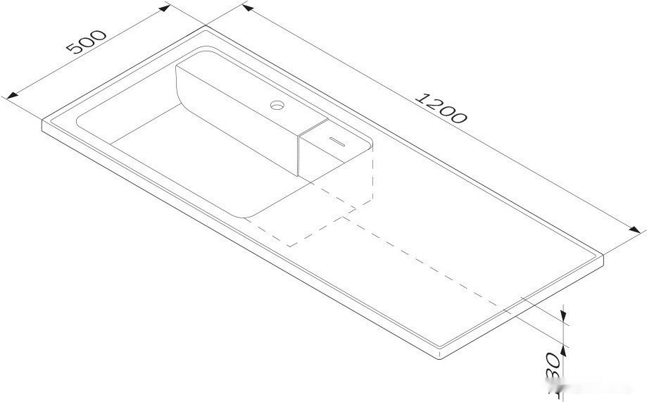 Умывальник Am.Pm X-Joy M85AWPL1201WG Умывальник Am.Pm X-Joy M85AWPL1201WG