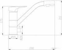 Смеситель Zorg SH 321 SATIN