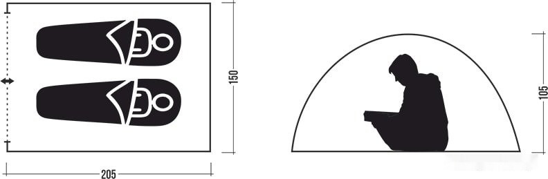 Палатка Jungle Camp Easy Tent 2 (зеленый/серый) Палатка Jungle Camp Easy Tent 2 (зеленый/серый)