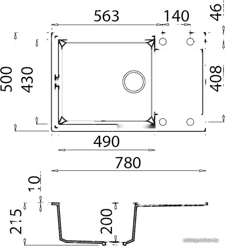 Кухонная мойка Elleci Easy 310 Bianco Pietra 52