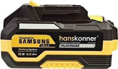 Аккумулятор для инструмента Hanskonner HBP2004PRO (18В/4 Ah) Аккумулятор для инструмента Hanskonner HBP2004PRO (18В/4 Ah)