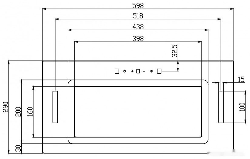 Вытяжка Schtoff Armonia 60 (черный)
