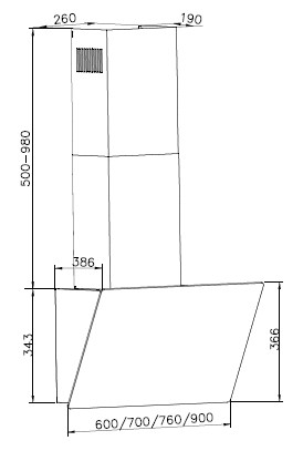 Вытяжка ZorG Technology Оndo 1200 60 S (черный)