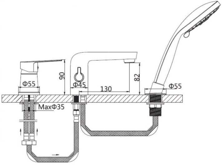 Смеситель Zollen Bergen BE63614351