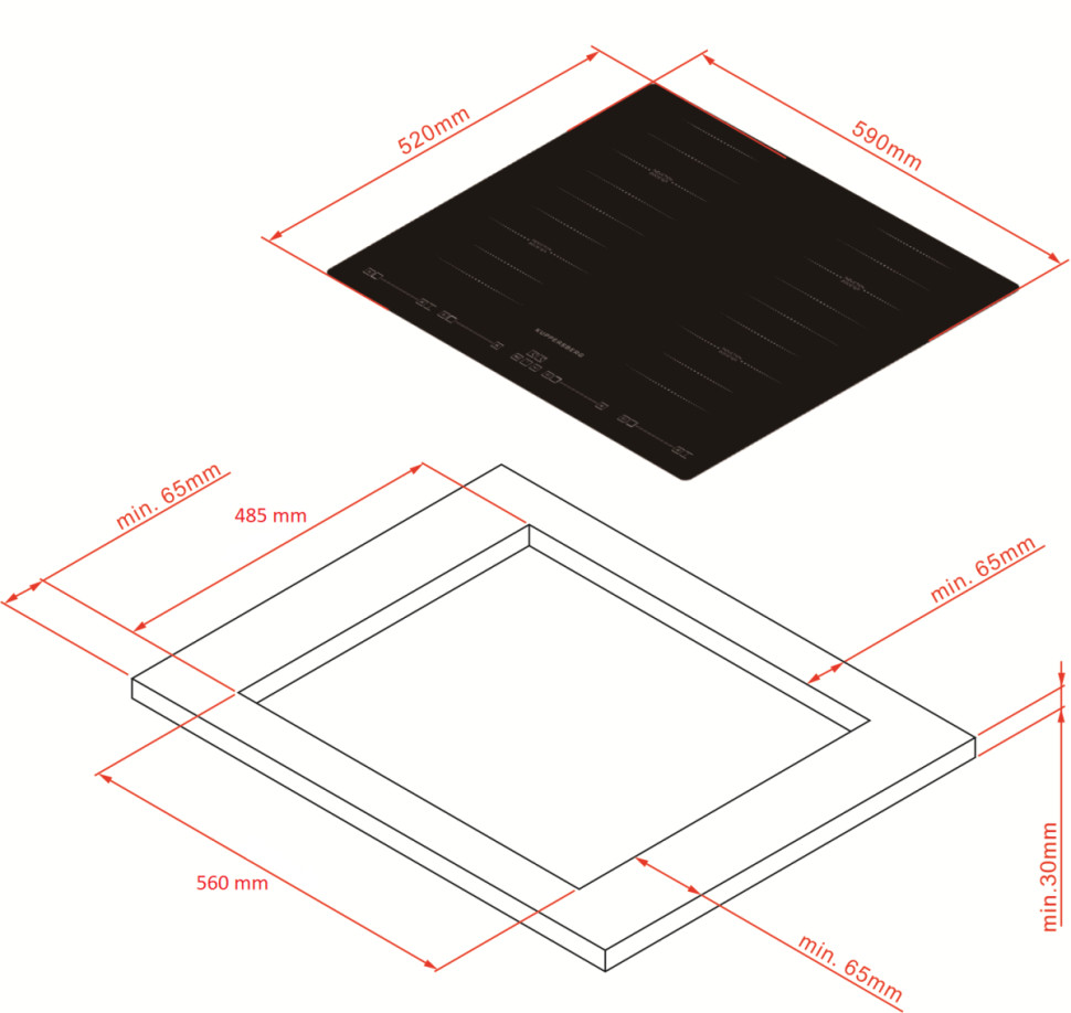 Варочная панель Kuppersberg ICS 644 Варочная панель Kuppersberg ICS 644