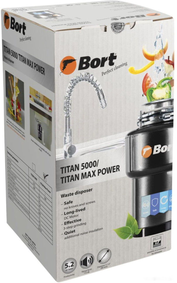 Измельчитель пищевых отходов BORT Titan 5000 (control)