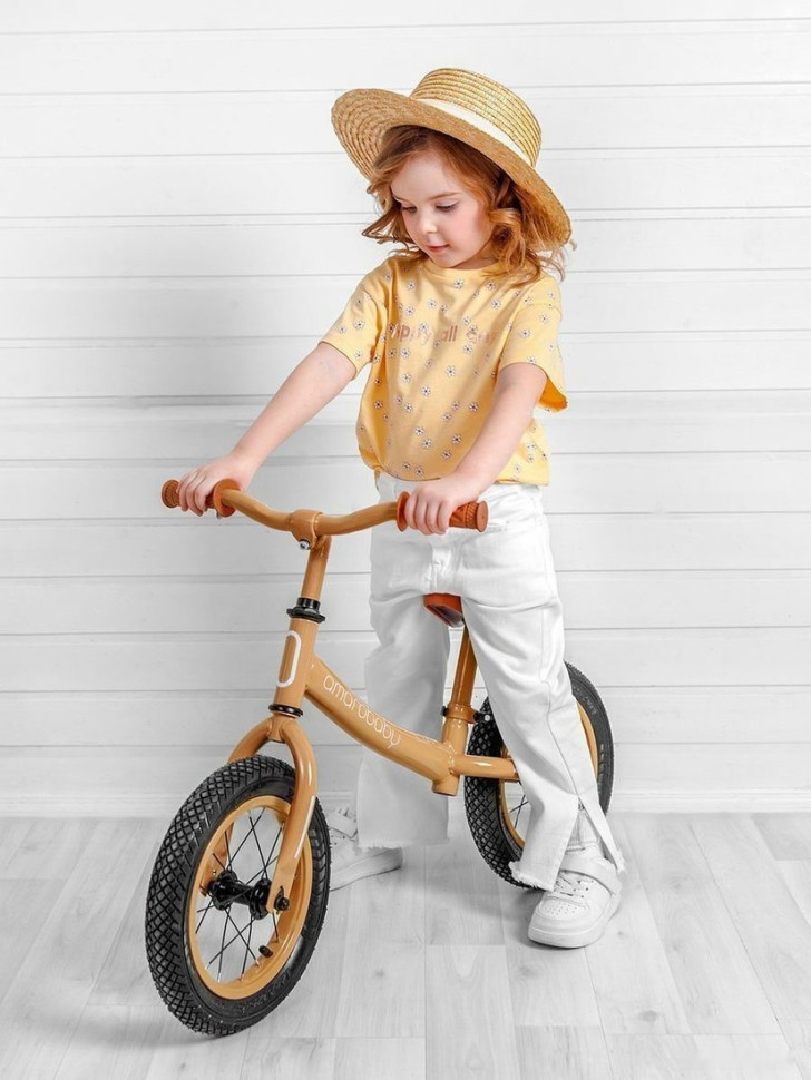 Беговел Amarobaby Road Racer (коричневый)