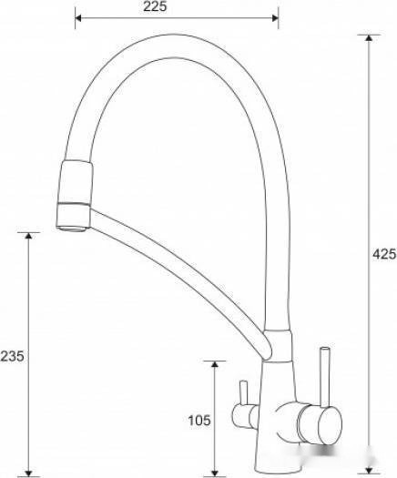 Смеситель Paulmark Siegen Si213111-418 (черный металлик) Смеситель Paulmark Siegen Si213111-418 (черный металлик)