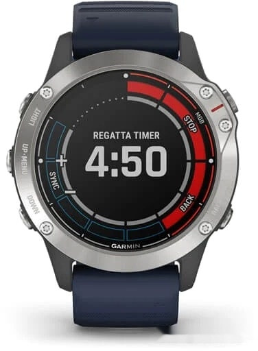 Умные часы Garmin Quatix 6 47 мм (серый/синий)