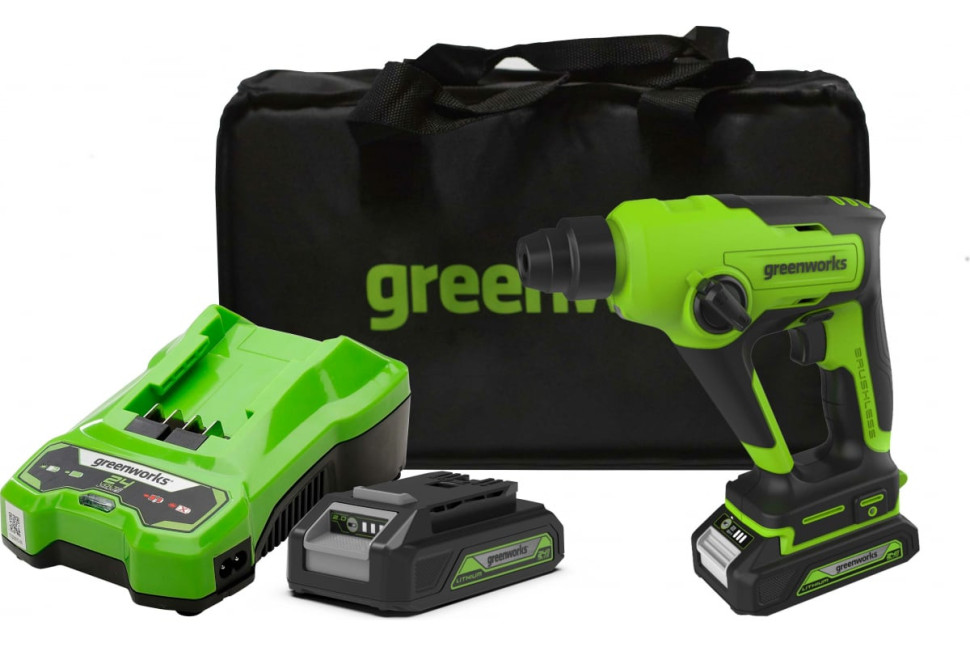 Перфоратор Greenworks GD24SDS1 (3803107UA)