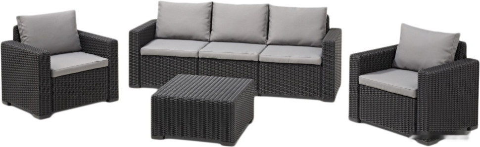 Набор садовой мебели Keter California 3 Seater (графит)