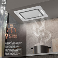 Вытяжка Weissgauff Aura 1350 WH Premium Touch Inverter WI-FI