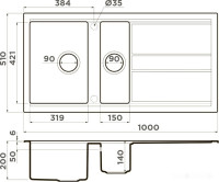 Кухонная мойка Omoikiri Kitagawa 100-2 GR (leningrad grey)