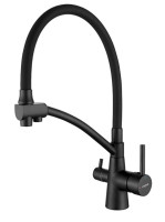 Смеситель Ledeme L4855B-2 (черный/черный)