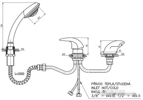 Смеситель Slezak RAV Mississippi MS070.5Y Смеситель Slezak RAV Mississippi MS070.5Y