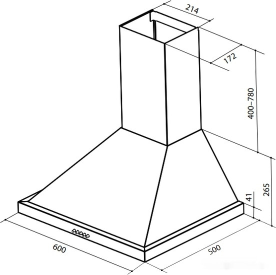 Вытяжка LEX Vintage 600 (слоновая кость light)