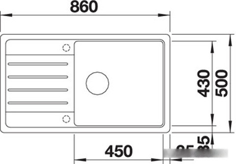 Кухонная мойка Blanco LEGRA XL 6 S антрацит 523326
