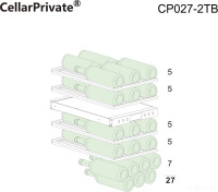 Винный шкаф Cellar Private CP027-2TB