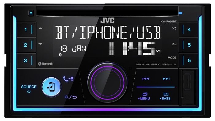 Автомагнитола JVC KW-R930BT